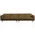 Statement XL 4-zits bank 372 cm structure velvet brass
