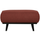 Statement hocker bouclé kastanje