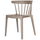 Bliss chaise de jardin avec barreaux en plastique taupe