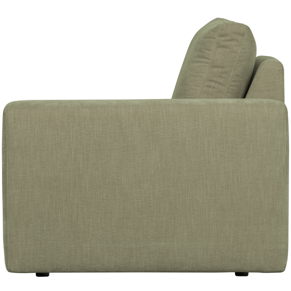 Family 1-place element bras droit tissu vert, vue de face