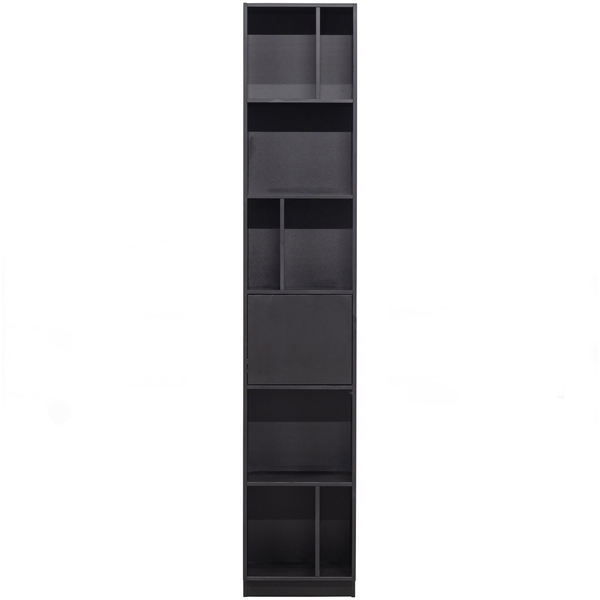 Finca shelves ouvertes bois 40 cm profond noir, vue de face