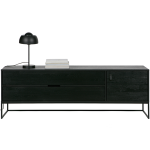 Silas tv meubel 180 cm essen blacknight, rechterkant