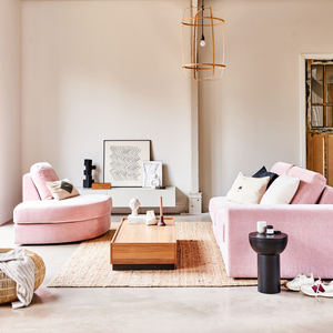 Family 1-seater element without arm pink, room setting