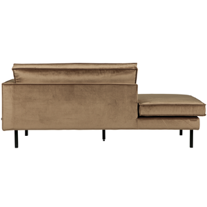 Rodeo daybed droite velvet taupe, vue de dos