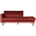 Rodeo daybed links velvet kastanje
