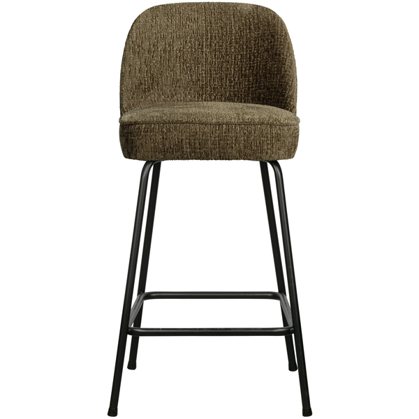 Vogue tabouret de bar 65 cm structure velvet bonsaï, vue de face