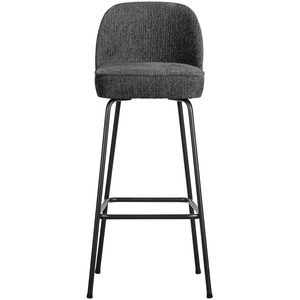 Vogue barstoel 80 cm structure velvet mountain, vooraanzicht