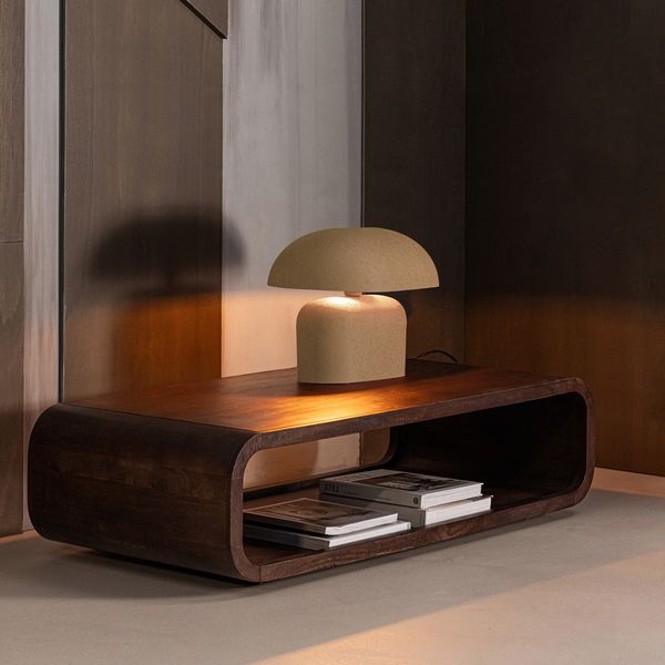 Tilo lampe de table 30 x 34 x 21 cm, métal sable, photo d'ambiance