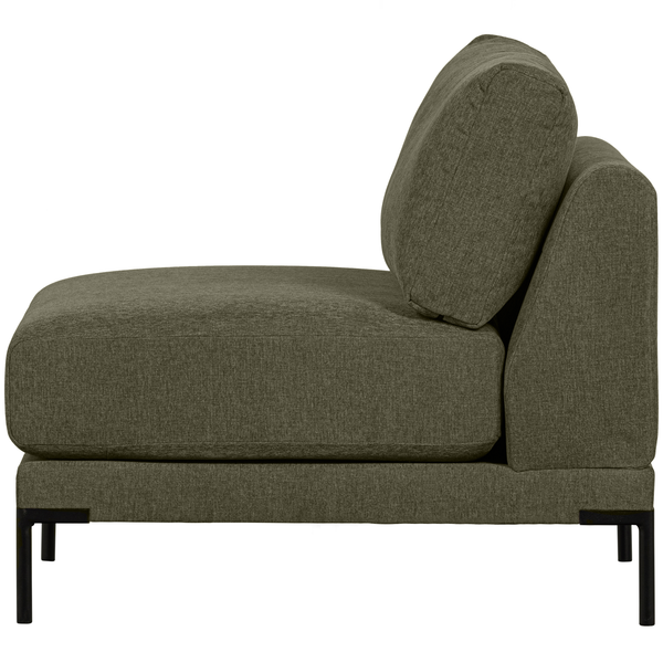 Couple loveseat élément vert chaud, vue de face