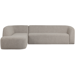 Sloping canapé d angle gauche off white melange, vue de face