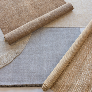 Ruglio rug 200x300 cm wool/jute brown, room setting