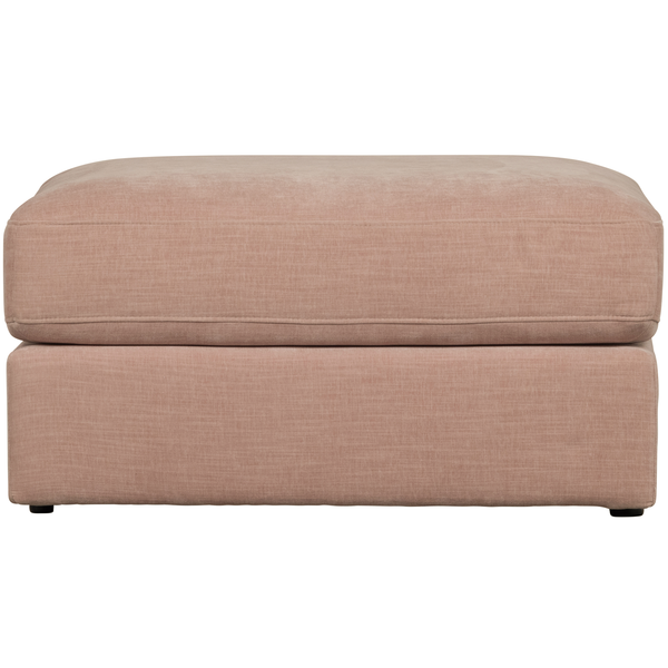 Family pouf tissu rose, vue de face