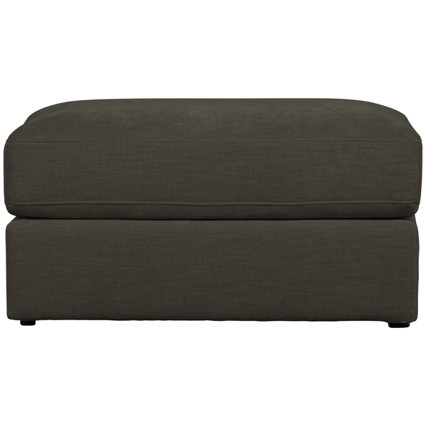 Family pouf tissu anthracite, vue de face