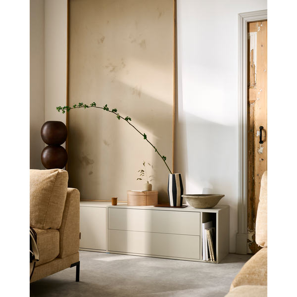 Settle Down tv meubel 200 cm grenen dust, sfeerfoto