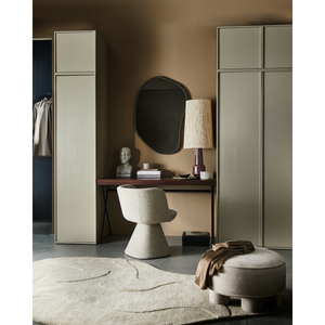Romee organique miroir métal noir 100x70 cm, photo d'ambiance
