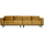 Statement 4-zits bank 280 cm velvet honinggeel