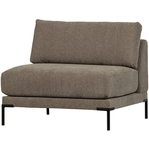 Couple loveseat element taupe, angled front view