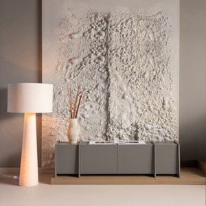 Brock tv unit 200 cm ash veneer warm grey, room setting