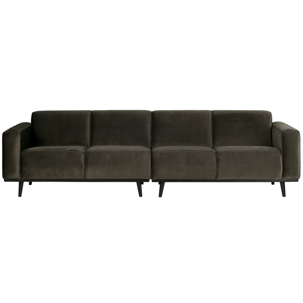 Statement 4-places 280 cm velvet vert chaud, vue de face