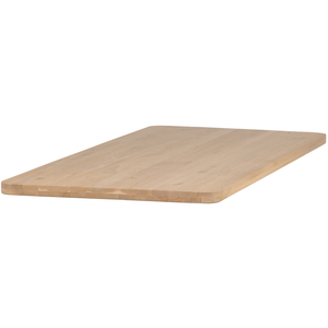 Tablo plateau de table en chêne naturel incurvé 200 x 90 cm, vue de face