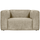 Bean armchair structure velvet buttermilk