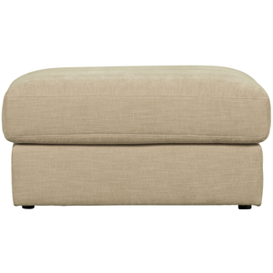 Family stool woven fabric sand, front view