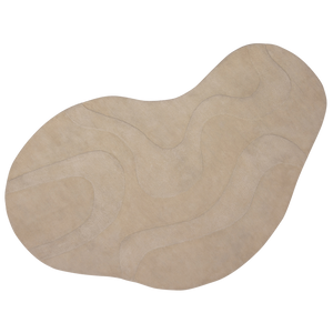 Alya tapis organique lait 170x240 cm, vue de face