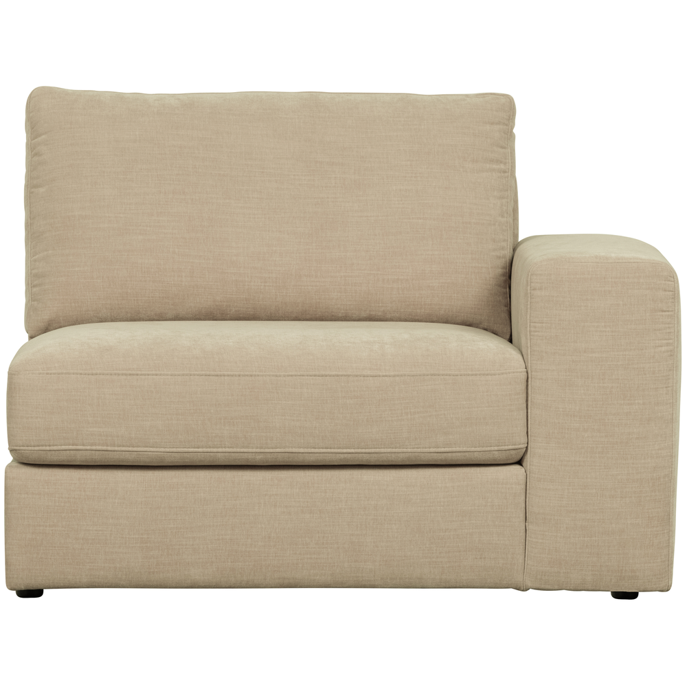 Family 1-seater element arm right sand, front view
