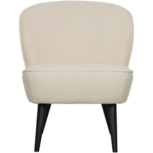 Sara armchair cream, front view