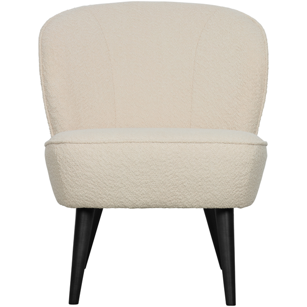 Sara armchair cream, front view
