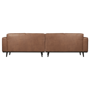 Statement 4-places 280 cm eco cuir cognac, vue de dos