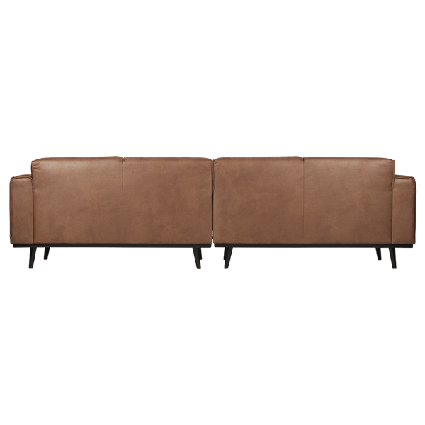 Statement 4-places 280 cm eco cuir cognac, vue de dos