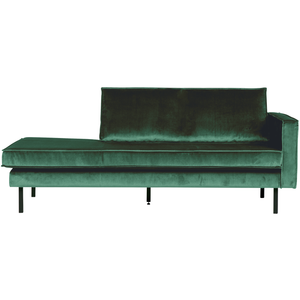 Rodeo daybed right velvet forest green, front view