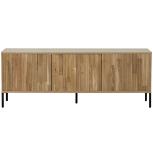 New Gravure tv meubel 150 cm eiken blanke lak, vooraanzicht