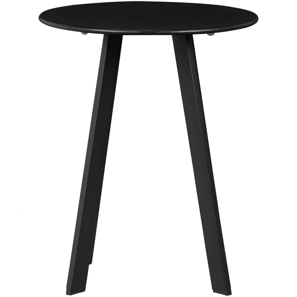 Fer tuin bijzettafel ø40 cm metaal zwart, vooraanzicht