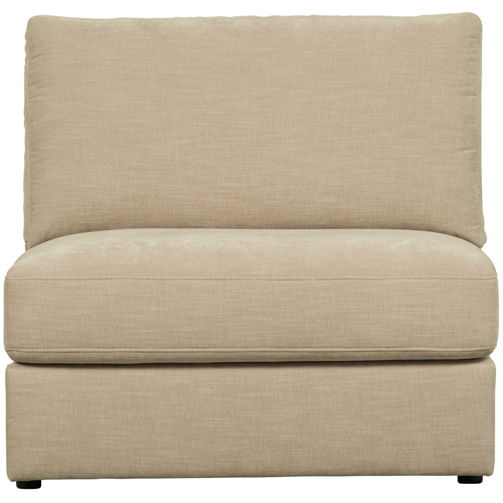 Family 1-seater element without arm sand, front view
