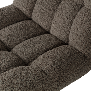 Job swivel armchair teddy green, detail