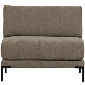 Couple loveseat element taupe, front view