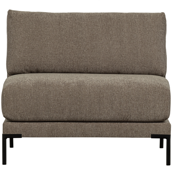 Couple loveseat element taupe, front view