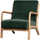 Mark armchair velvet green