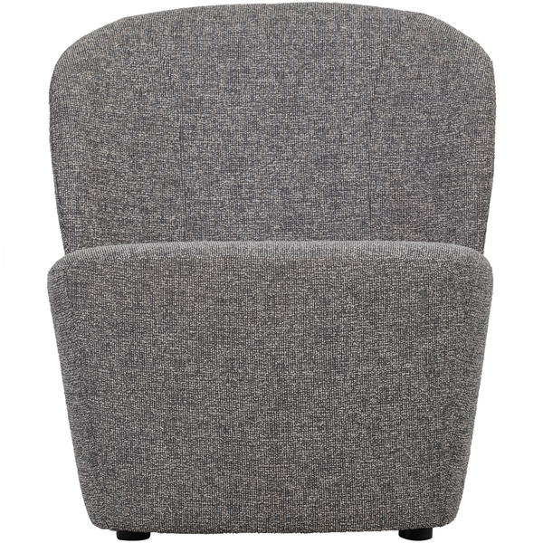 Lofty fauteuil melange grijs, vooraanzicht