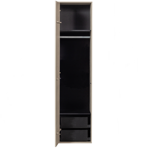 Daily Closet simple 200x50 cm pin dakargrau, vue de face