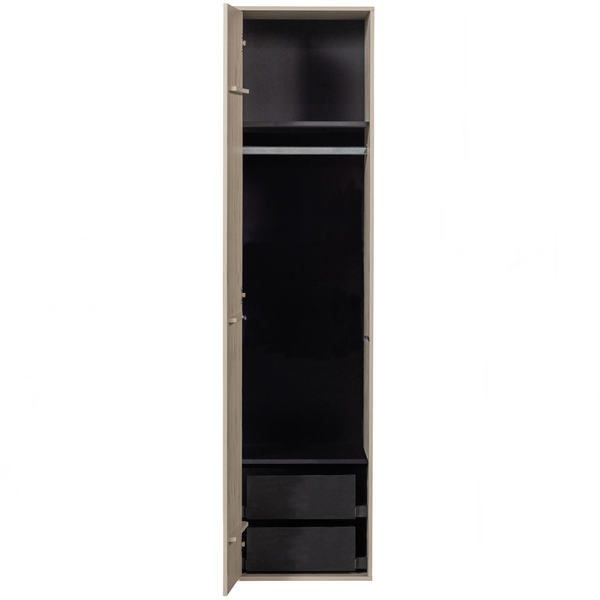 Daily Closet simple 200x50 cm pin dakargrau, vue de face