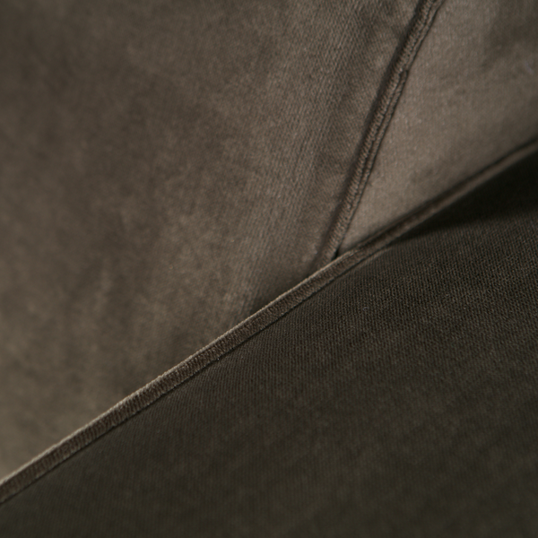 Statement corner sofa left velvet warm green, detail