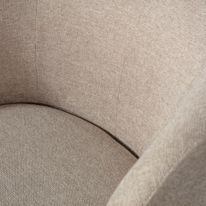 Serra swivel chair woven fabric sand, detail