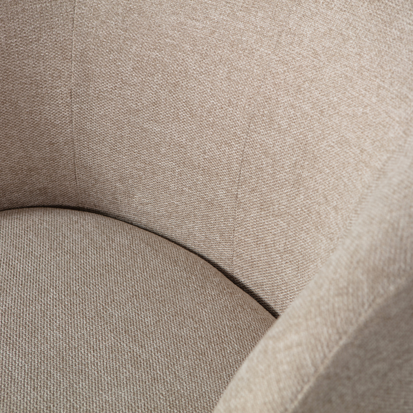 Serra swivel chair woven fabric sand, detail