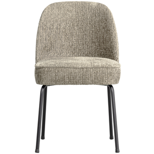 Vogue eetkamerstoel structure velvet wheatfield, vooraanzicht