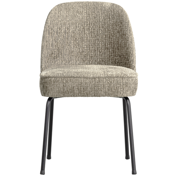 Vogue eetkamerstoel structure velvet wheatfield, vooraanzicht