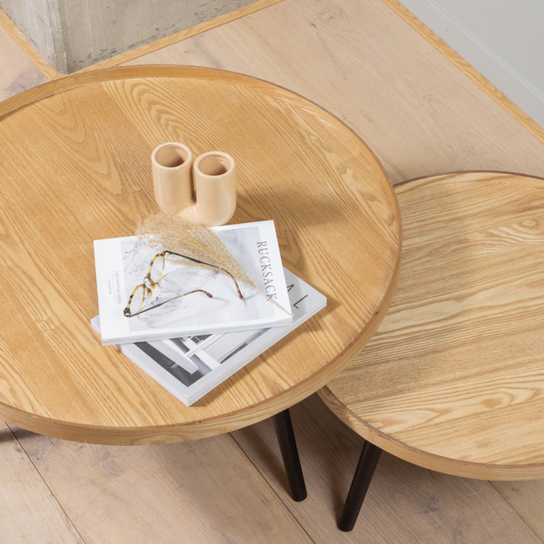 Mesa sidetable XL wood natural, room setting