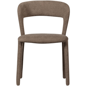 Noble dining chair taupe, front view